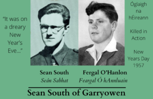 “Sean South” and “The Patriot Game”