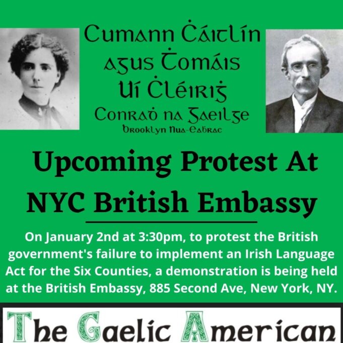 Upcoming Irish Language Act Protest